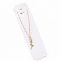 Tulip pendant Green and white stone for women