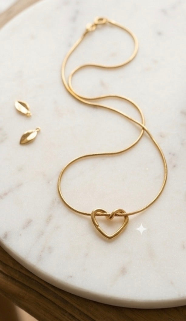 Roya Ventures Minimal Heart Pendant Necklace for Women