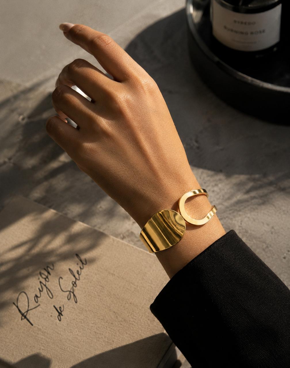 The Classic Chunky Gold Cuff Bracelet