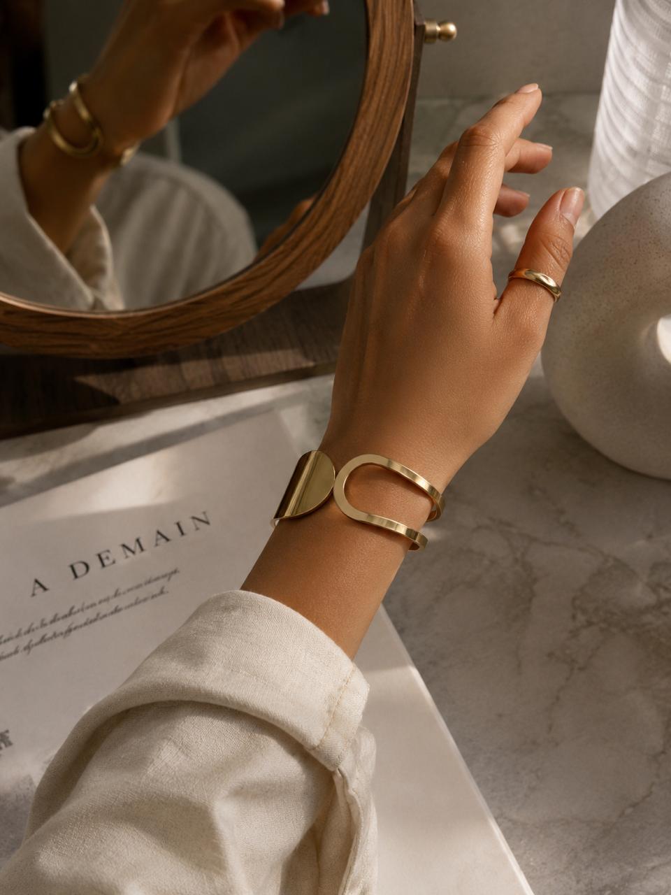 The Classic Chunky Gold Cuff Bracelet